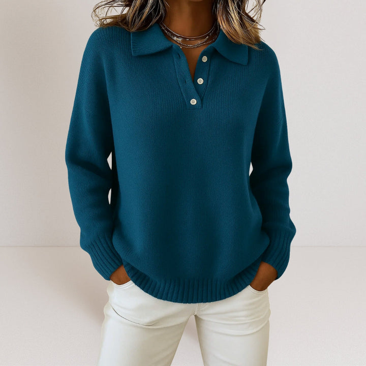 Women’s Soft Knit Collared Sweater